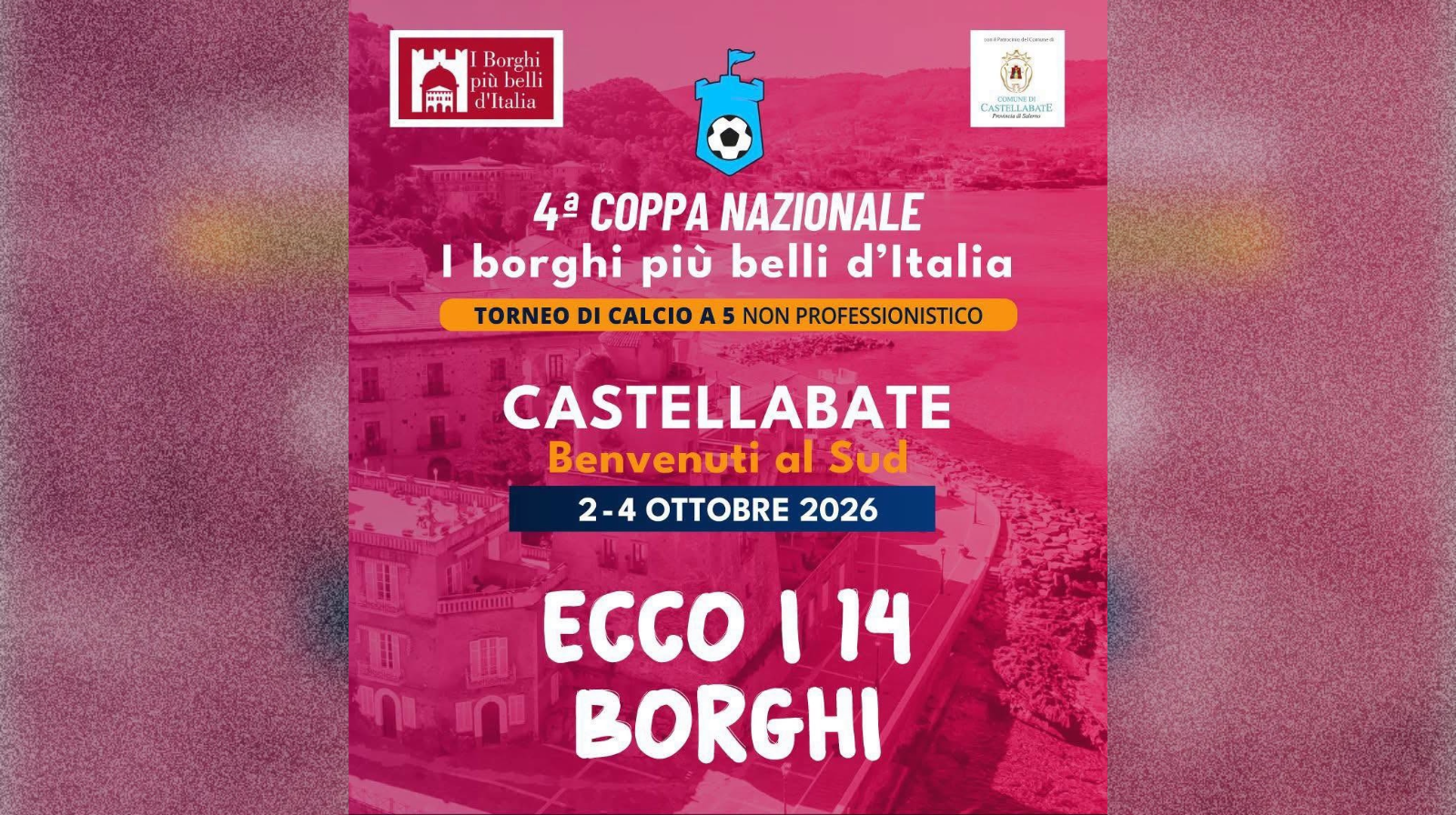 Castellabate scende in campo per la Coppa dei Borghi più belli d’Italia