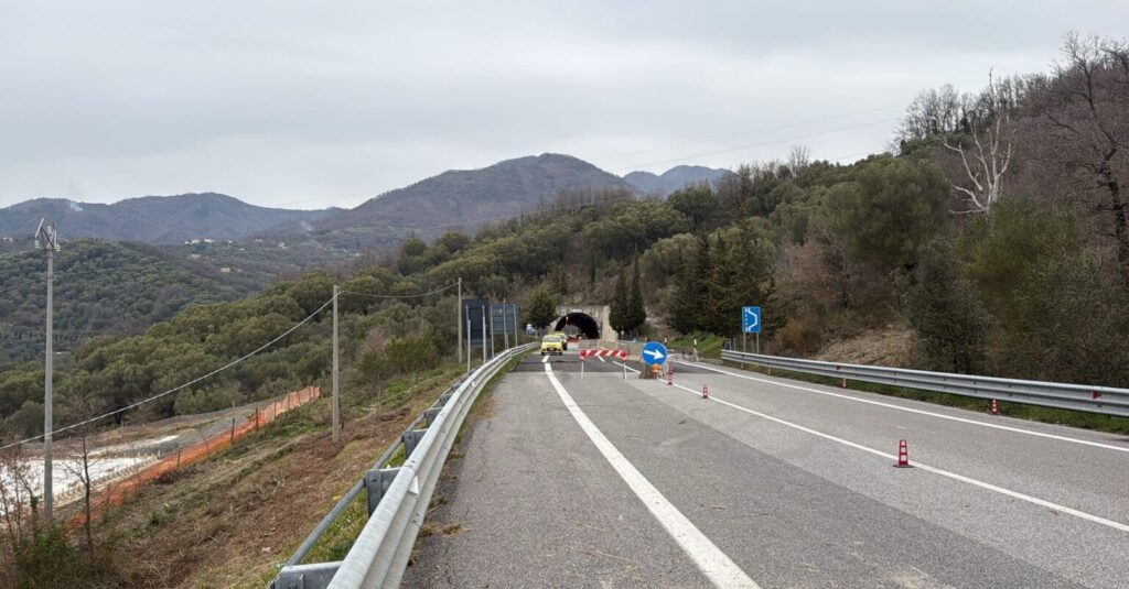 Cilentana, partiti i lavori sulla frana di Massicelle: cantiere fino a fine anno