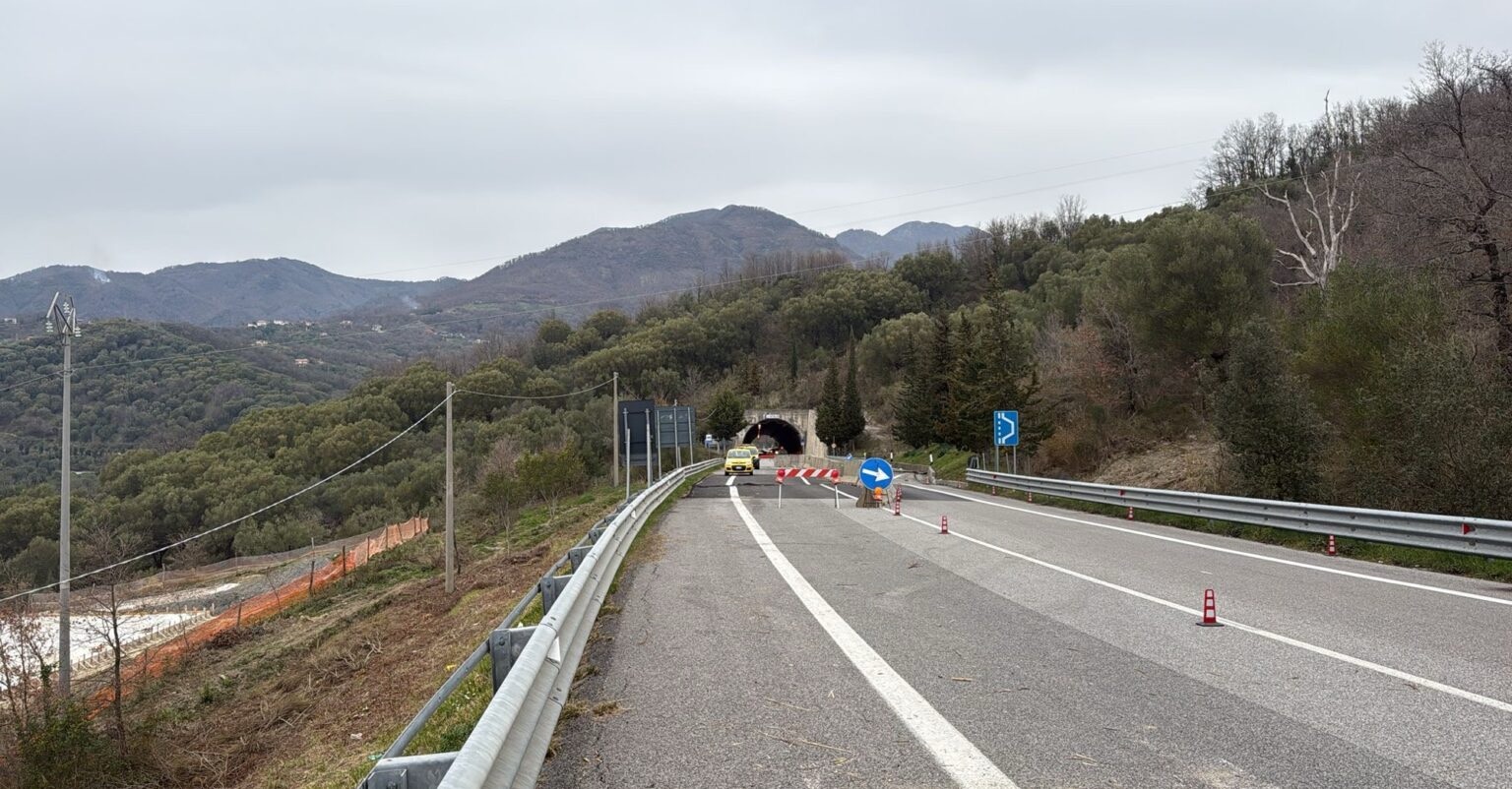 Cilentana, partiti i lavori sulla frana di Massicelle: cantiere fino a fine anno
