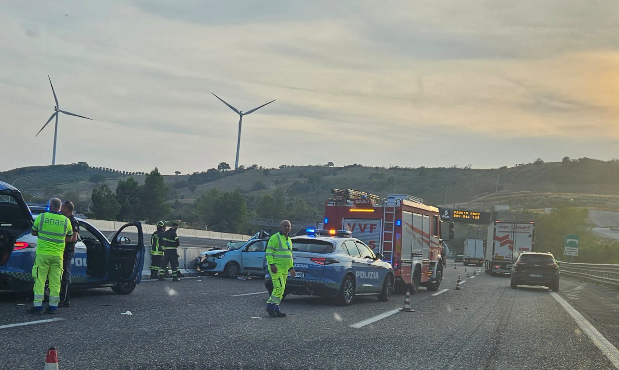 Incidente A2 tra Contursi e Campagna, muore Lorenzo Tammone