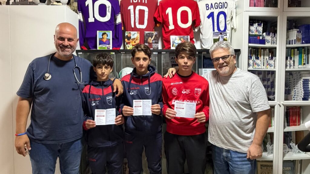 Consegnati i primi tre passaporti ematici ai giovani calciatori della Gelbison Under15 Elite