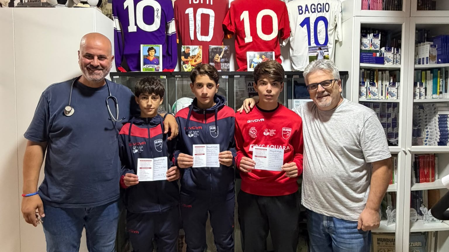 Consegnati i primi tre passaporti ematici ai giovani calciatori della Gelbison Under15 Elite