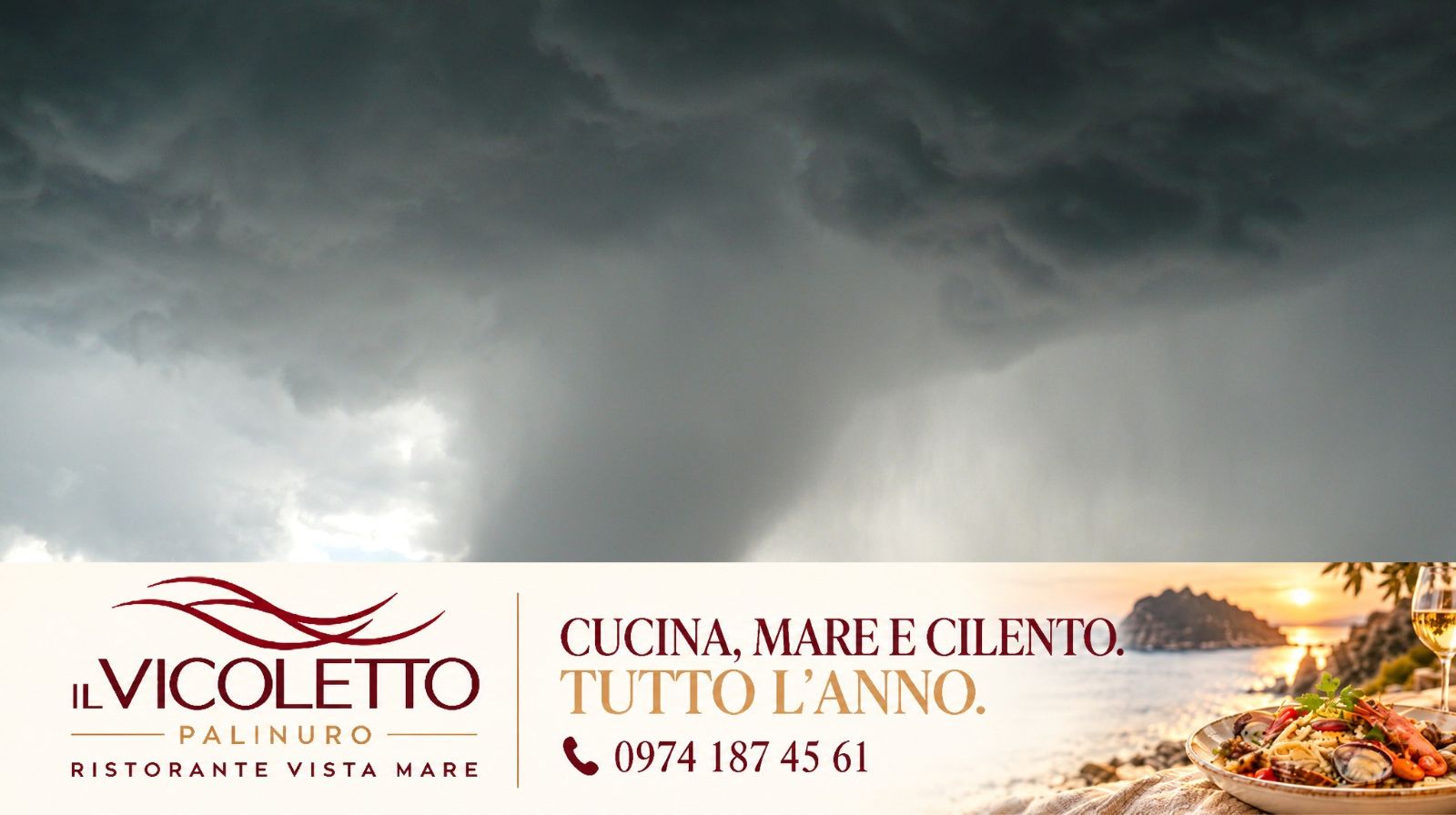 Maltempo: allerta arancione, domani scuole e asili chiusi a Salerno