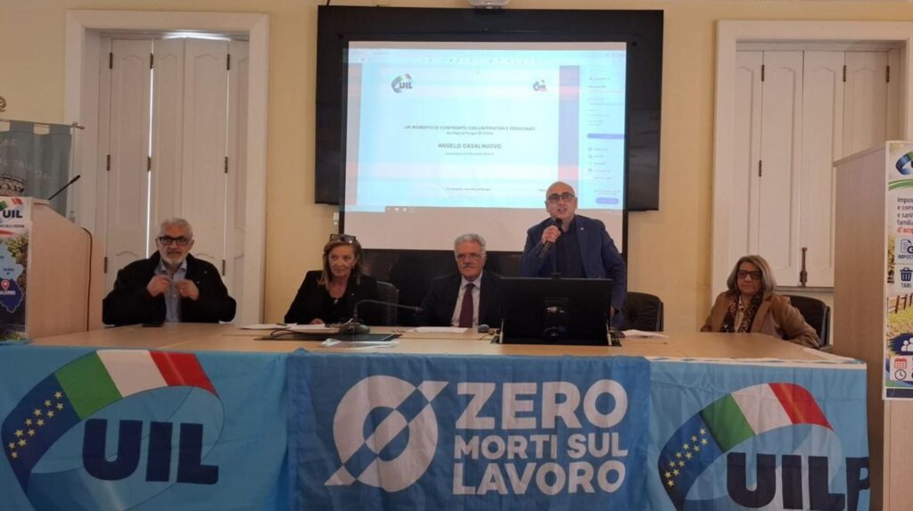 Pensioni e fisco, la UILP Campania chiude a San Pietro al Tanagro la mobilitazione di ottobre: «Tasse record e servizi insufficienti»