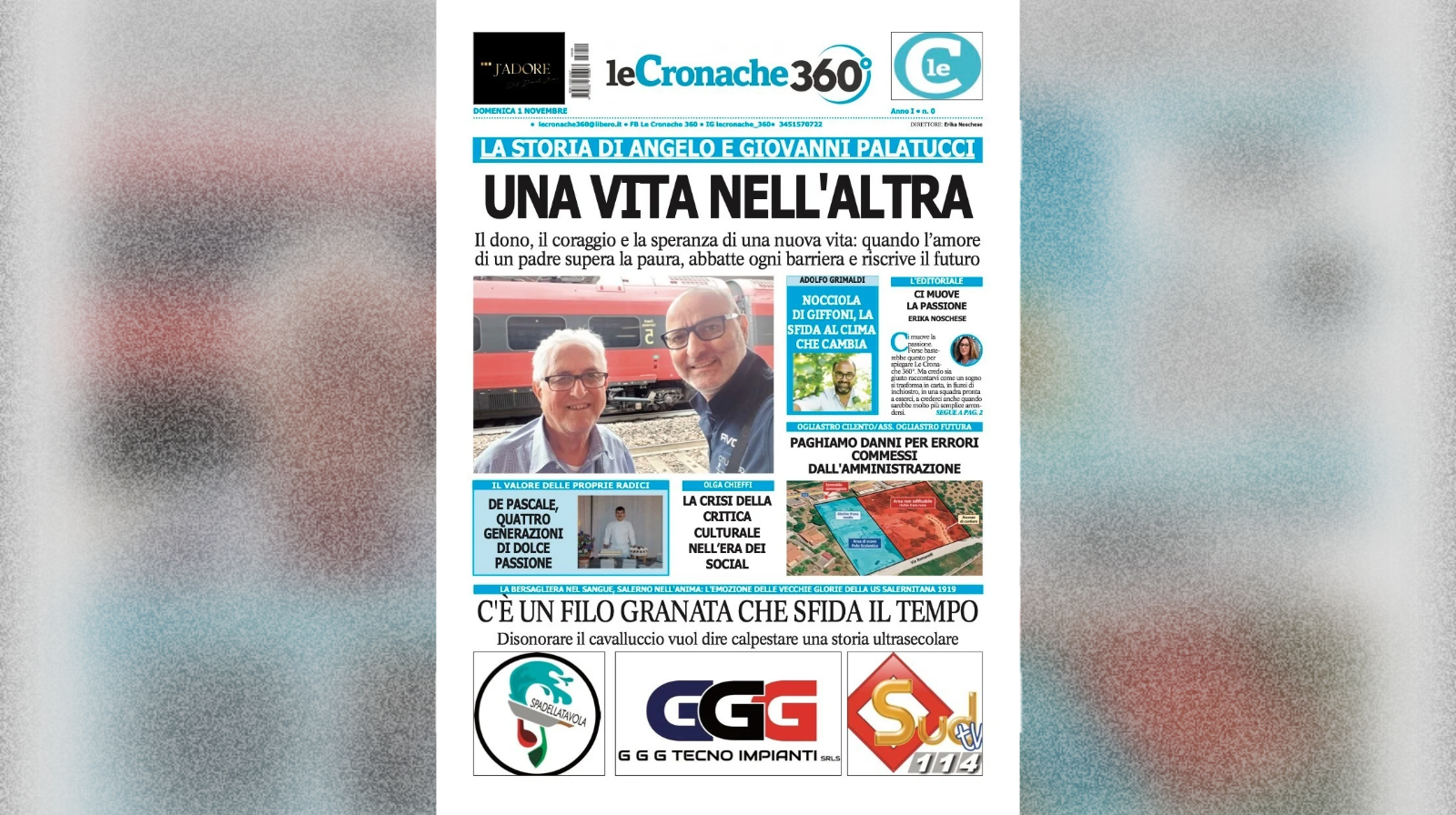 Le Cronache 360 debutta il 1^ novembre: nasce il nuovo mensile digitale di approfondimento