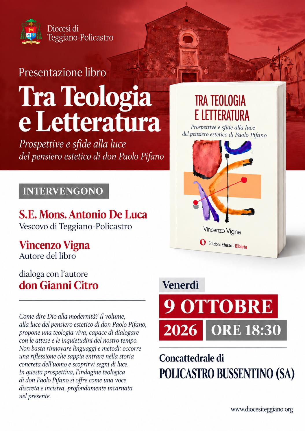 Policastro Bussentino, Vincenzo Vigna presenta il suo libro