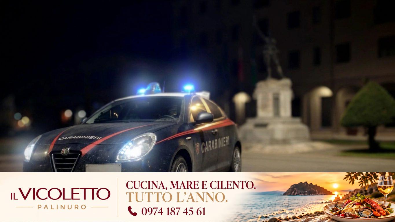 Pattuglia di notte, fotografia illustrativa originale pubblicata dal Giornale del Cilento
