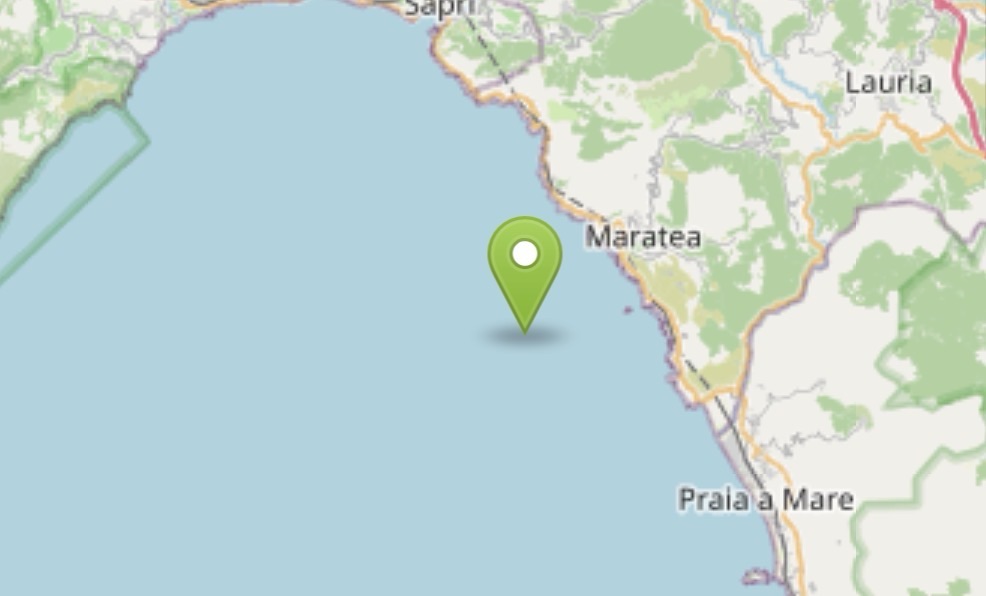Terremoto di magnitudo 3.1 nel Golfo di Policastro