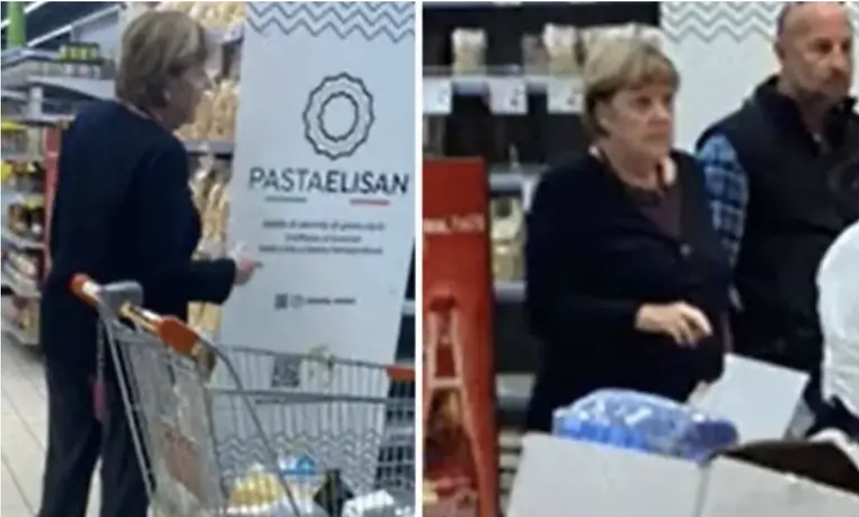 Angela Merkel a Cava de’ Tirreni, spesa al Conad prima di Ravello