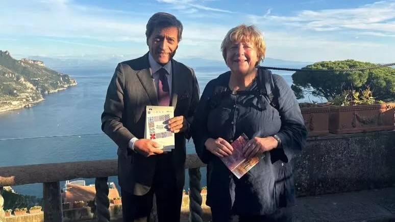 Angela Merkel a Ravello, visita a sorpresa a Villa Rufolo
